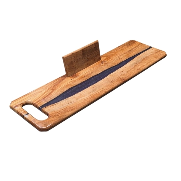 Bath Board- Apple Wood W/ Violet Accent - Picture 2 of 6